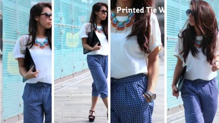 Great Plains: Printed Tie Waist Trousers | Article 21
