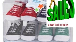 Best Deals 4 Pack Baby Tennis Shoe Sock Set/Baby Shower Gift/Newborn Gift/Christening/Bap... Gift Review