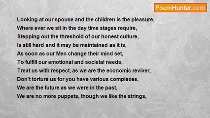 veeraiyah subbulakshmi - we are the foundation. Don't weaken it..