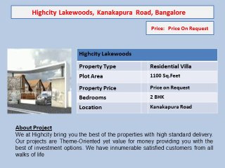villas in kanakapura road bangalore