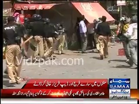 Such a Shame - Punjab Policemen drinking mineral water & cold drinks after killing innocent women & people