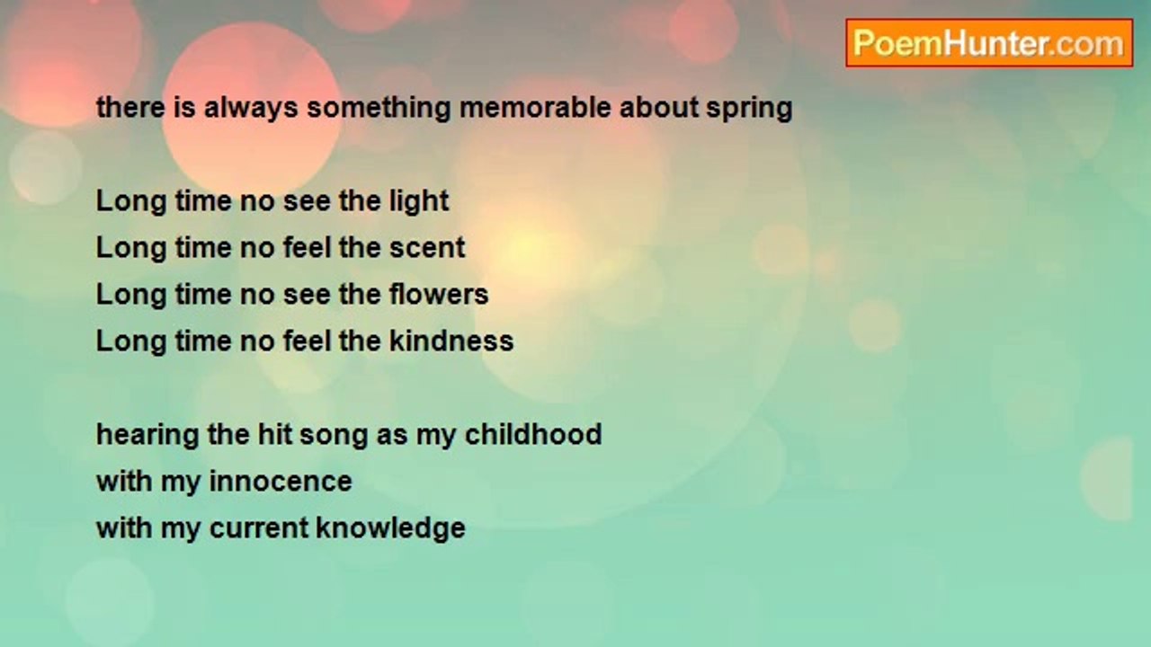 wabi sabi - Spring Is A Reminder