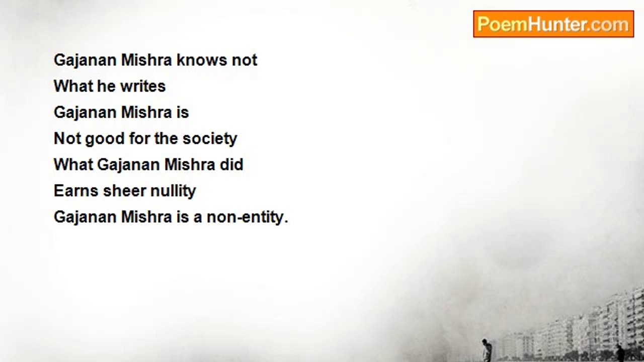 gajanan mishra - Forget Gajanan Mishra