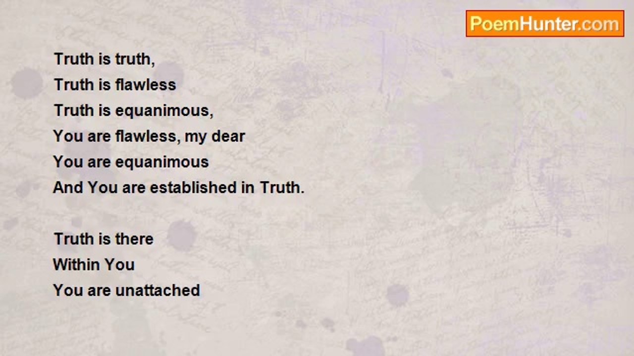 gajanan mishra - Truth Is Truth - Dearest Dear