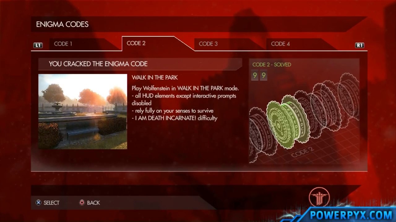 Wolfenstein The New Order -  decryptage Code secret # 2