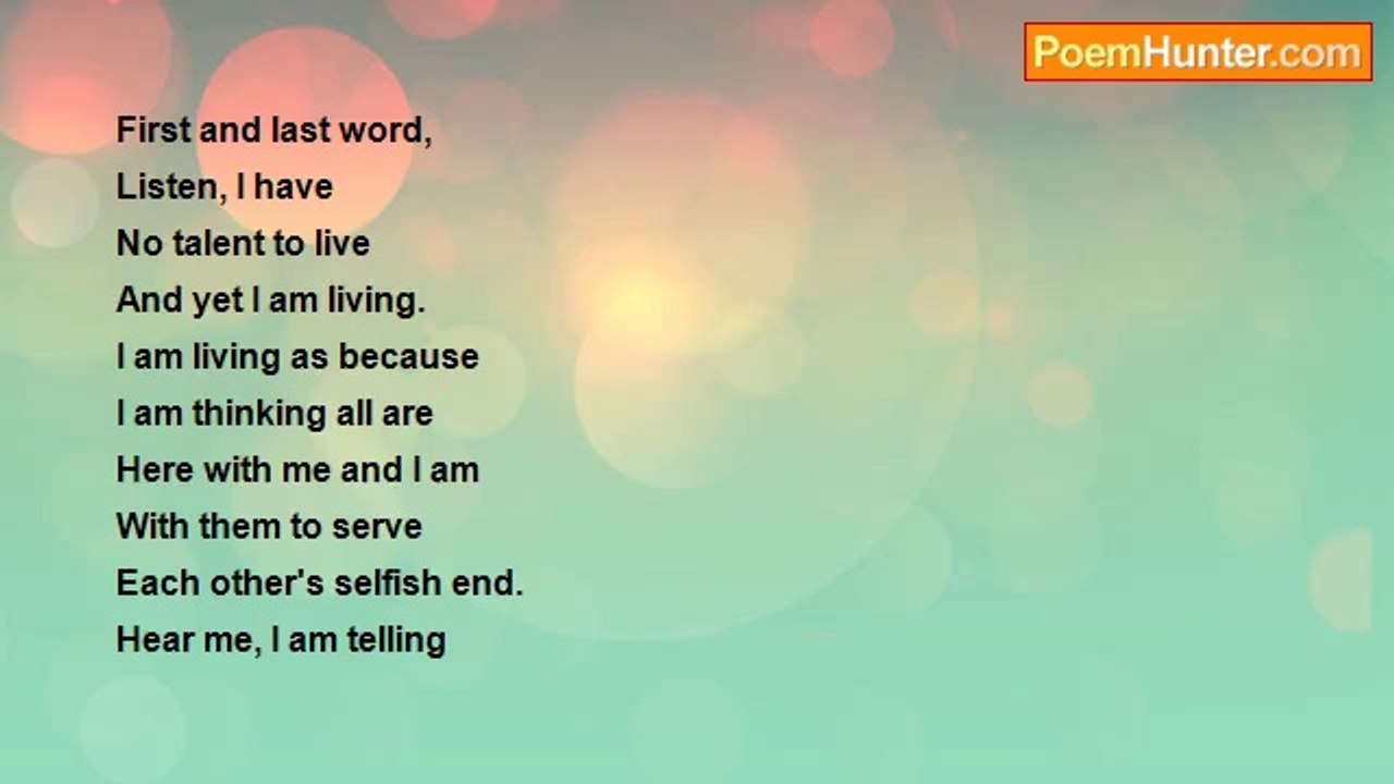 gajanan mishra - First and last word
