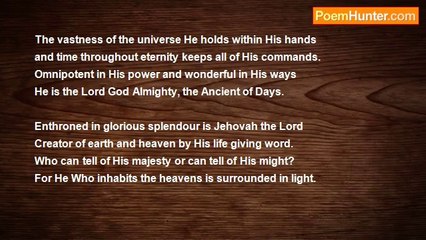Roy Allen - Today... 'Jehovah, The God of all mankind'
