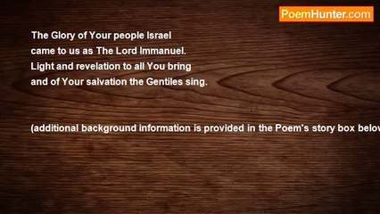 Roy Allen - Today... 'The Glory of Your people Israel'