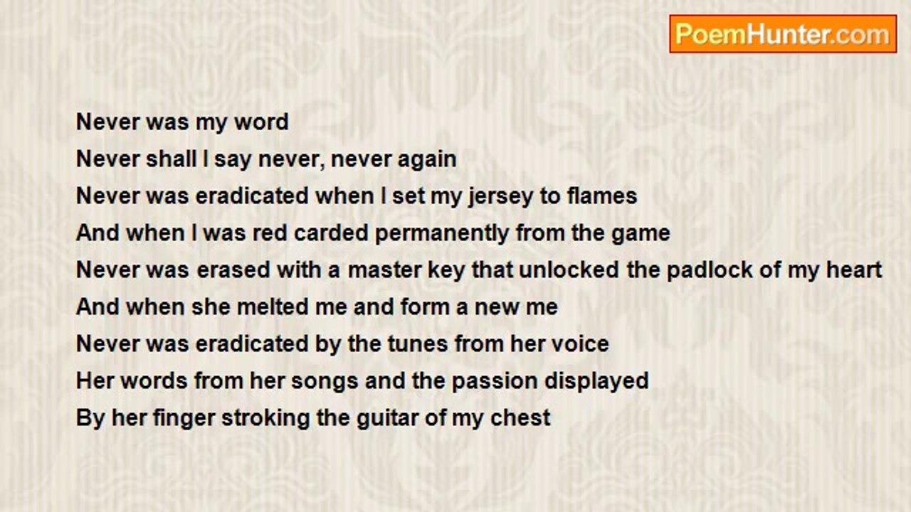 Leonard Webber - Never was my word