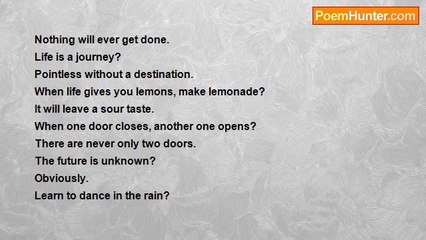 Sarah Wilson - Philosophy Of Life