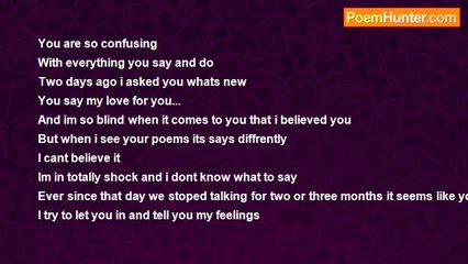 Chyna Washington - You are so confusing