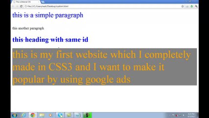 CSS Style Sheet IDs Tutorials  Part 10