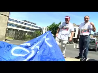 Mobilisation à Saint-Brieuc devant le Conseil Général des Côtes d'Armor