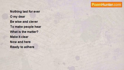 Shashikant Nishant Sharma - Nothing Last For Ever