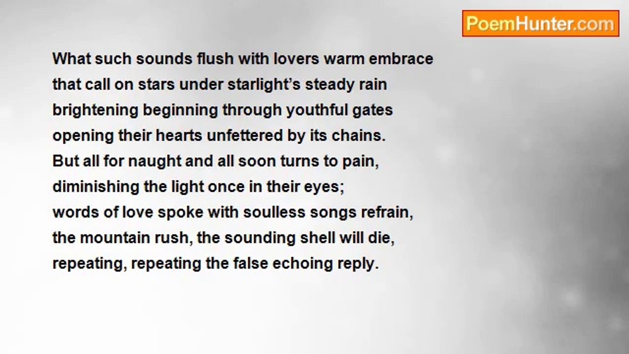 Captain Cur - False Echoing Reply, love poems