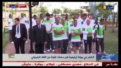 CM2014 : La promenade d'avant match Algérie - Belgique