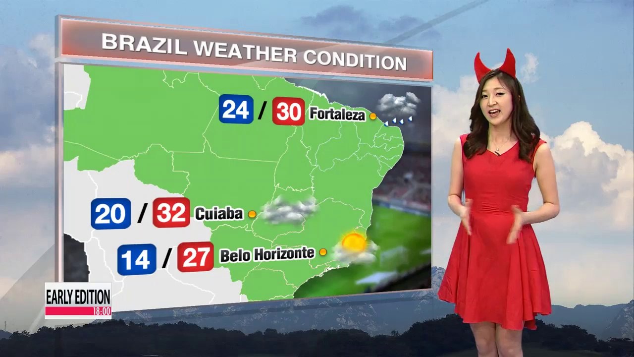 Hot daytime highs, cloudy nationwide