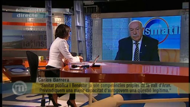 TV3 - Els Matins - Carlos Barrera: Som incapaços d'imaginar una Vall d'Aran fora de Catalunya