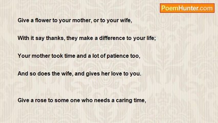 margaret haig - Give a flower