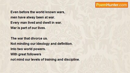 Babalola Augustine Adeola - The Unending War