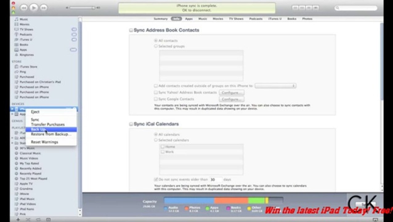 How to backup your Apple iPhone, iPad and iPod Touch through iTunes