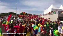 Torcida da Bélgica faz festa em Belo Horizonte