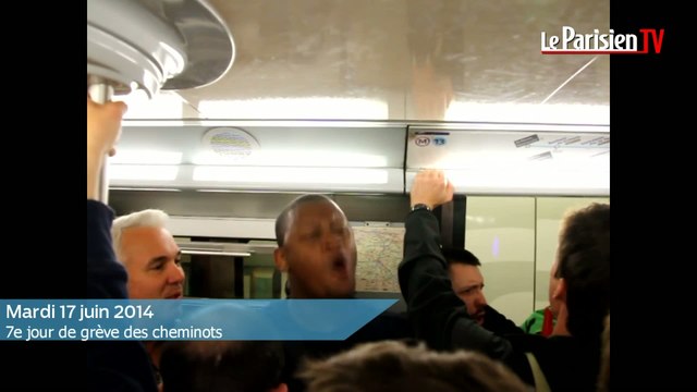 Grève SNCF. Des cheminots bloquent les voies gare Montparnasse