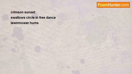 Mary Mc Creath - Haiku - Crimson Sunset