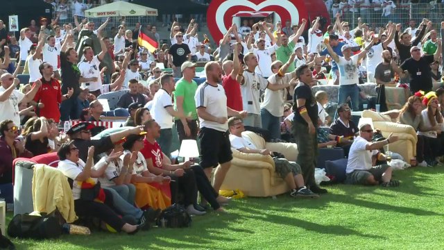 Germany fans invited to 'bring your own'..sofa