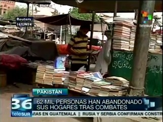 Pakistán: 62 mil desplazados por la violencia