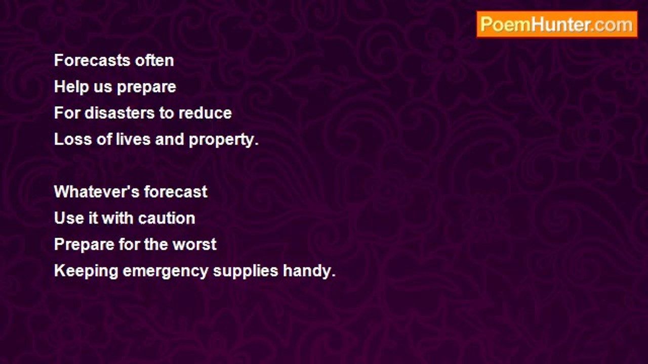 Tirupathi Chandrupatla - Forecasts often Help