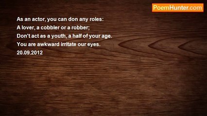 Rm.Shanmugam Chettiar. - The old aping youth