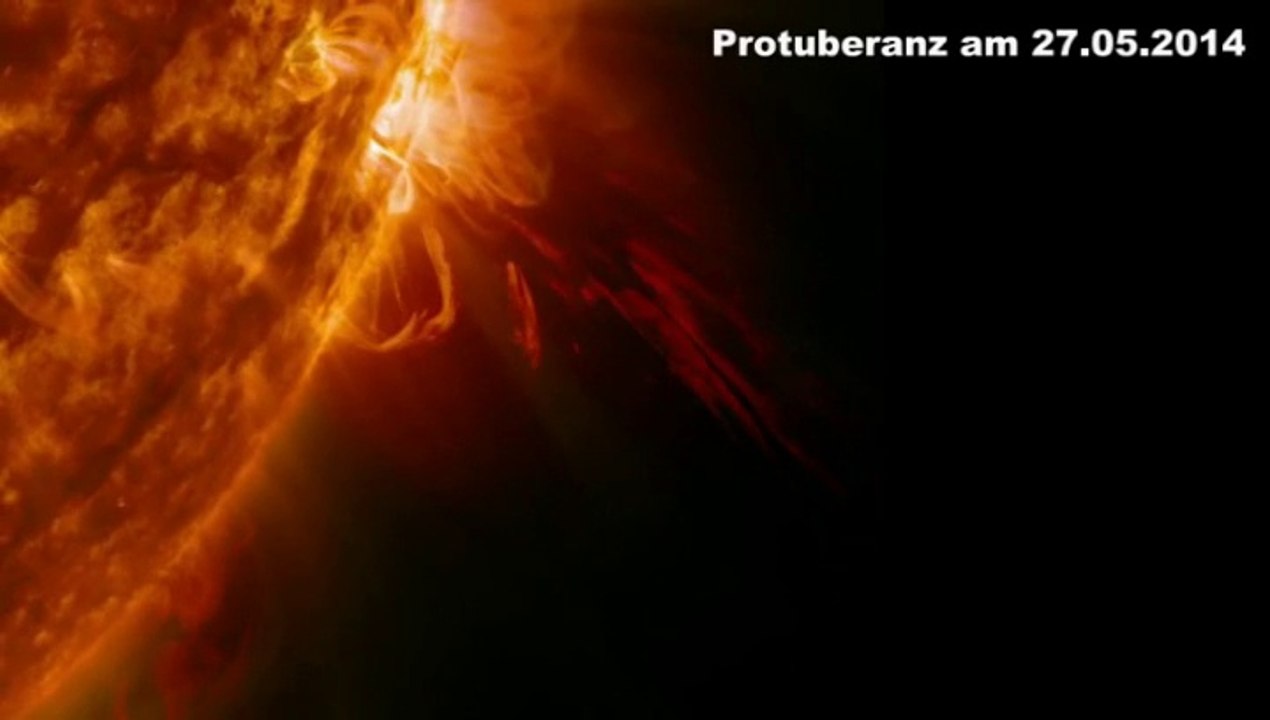 Mein Gott, die Sonne! - Protuberanz vom 27.5.2014