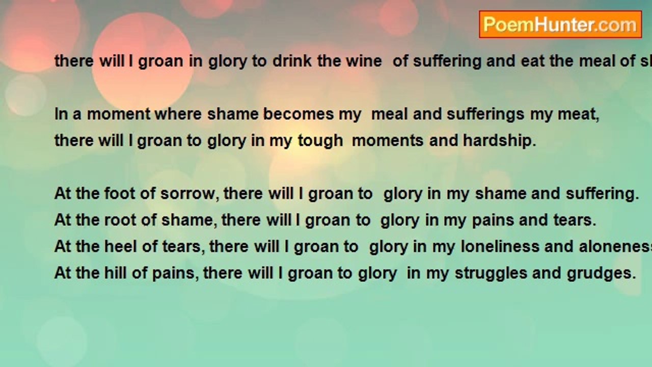 Valentine Mbagu - Groan To Glory