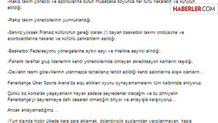 Fenerbahçe: Bu Müsabakayı Her Yerde Oynamaya Hazırız