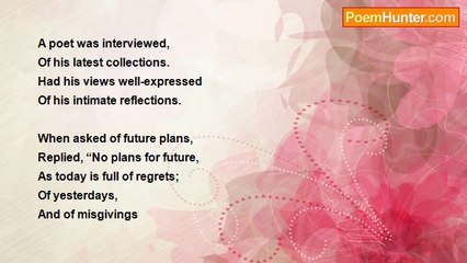 Tajudeen Shah - One Who has Lost All Three.