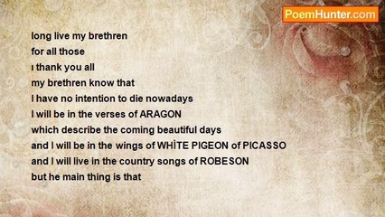 Metin Sahin - On The Fifth Day Of The Hunger Strıke