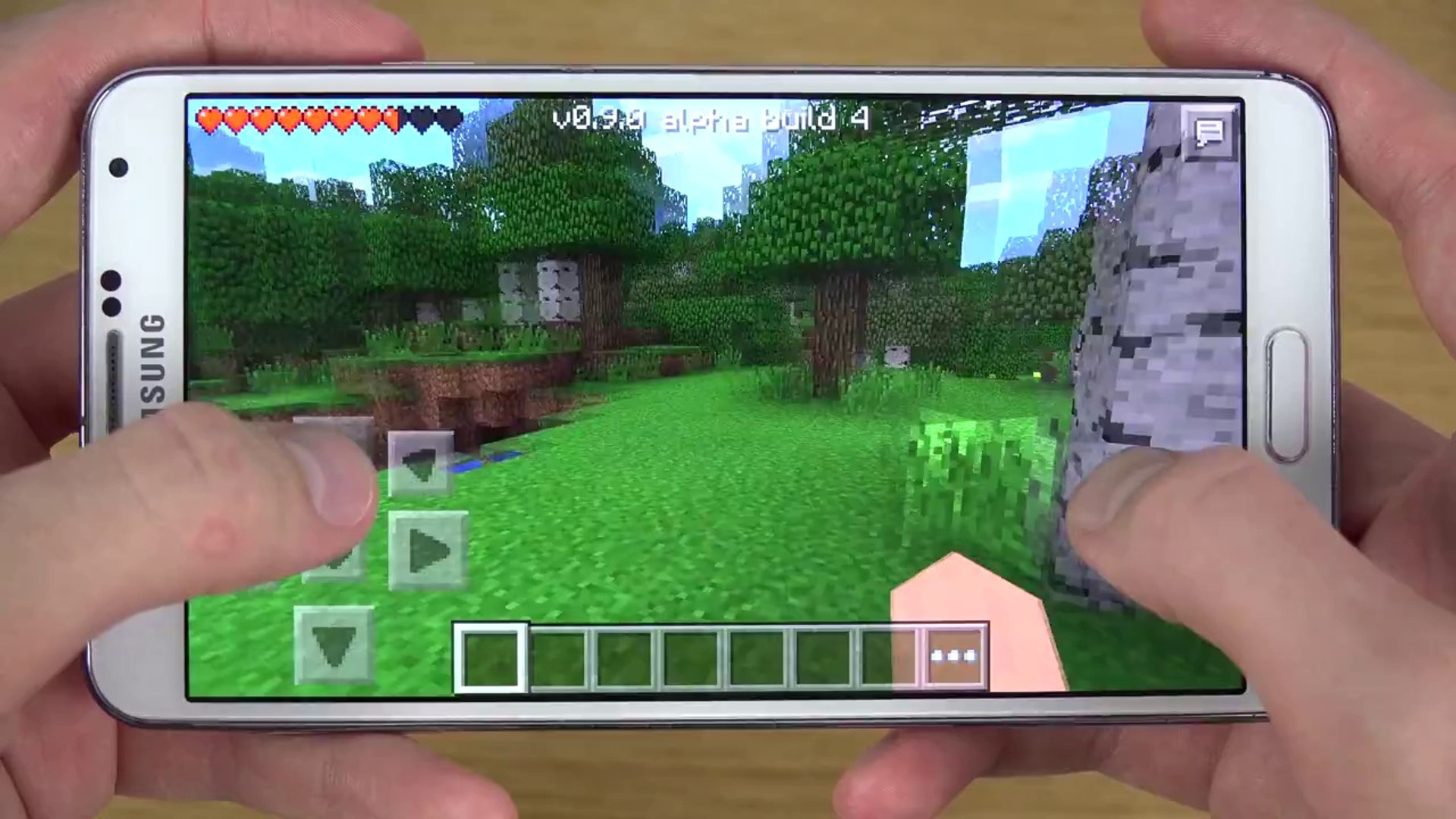Minecraft Pocket Edition Samsung Galaxy Mega 6.3 Gameplay Review