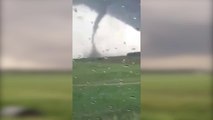 Social video captures massive tornado over Nebraska