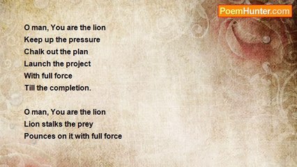 gajanan mishra - O man, You are a lion