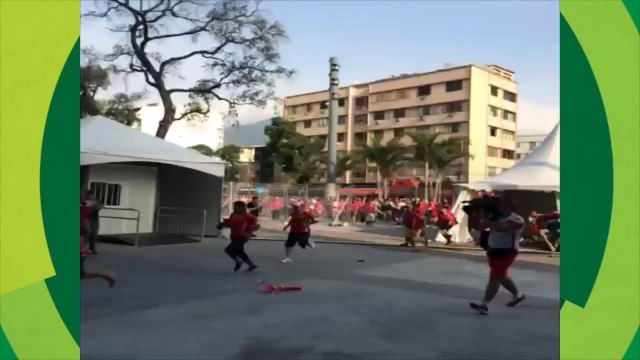 Confusão! Chilenos invadem Maracanã antes da partida contra Espanha