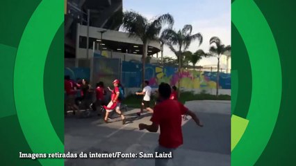 Veja mais imagens da invasão dos chilenos no Maracanã