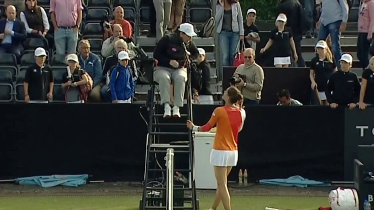 's-Hertogenbosch: Spiel, Satz, Schläger kaputt! Petkovic verliert Nerven