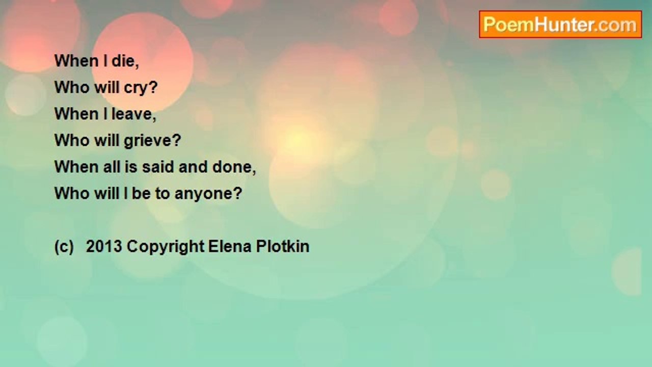 Elena Plotkin - Who Will