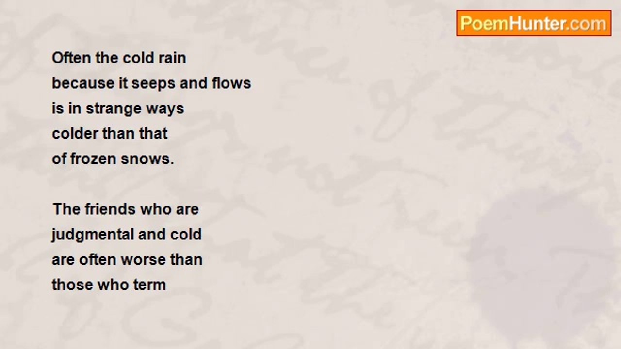 Saiom Shriver - Cold Rain