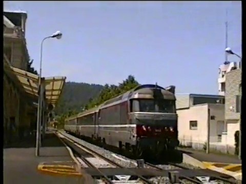 INTERCITES 4492, LE VENTADOUR, Gare de ROYAT, le 07.06.2014. VIDEO ANALOGIQUE, numérisée. Hervé ALLAIN.