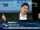 Argentina: Kicillof cuestionó fallo en EE.UU. sobre fondos buitre