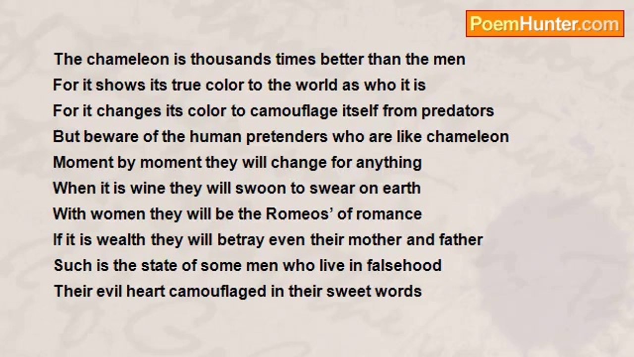 Raken Marimuthu - Chameleon Men