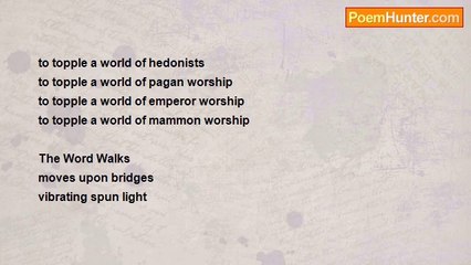 Terence George Craddock (Spectral Images and Images Of Light) - The Word Walks
