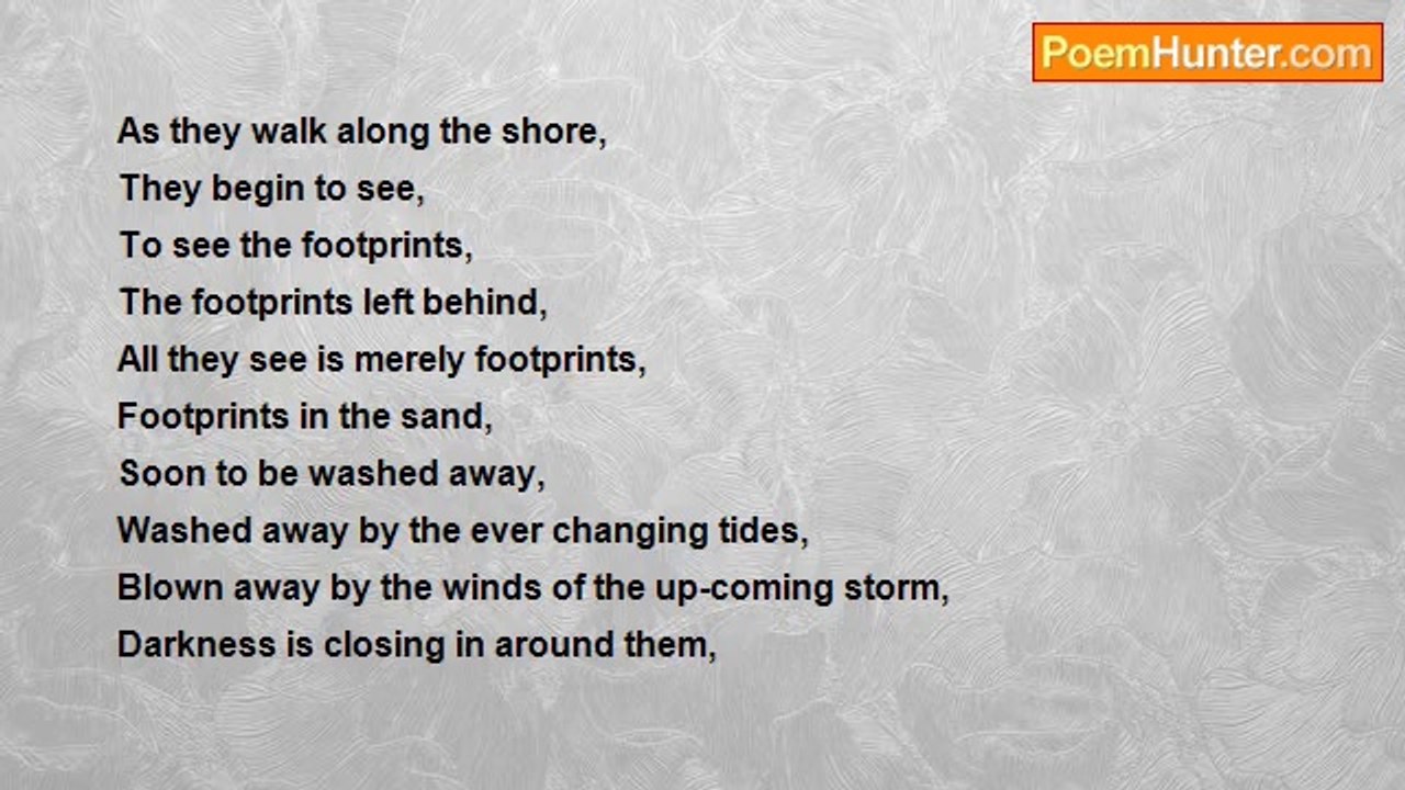 Elizabeth Fowler - they're merely footprints; footprints in the sand